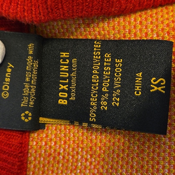 Disney Beauty And The Beast Red and Green Floral Cardigan - Picture 8 of 9